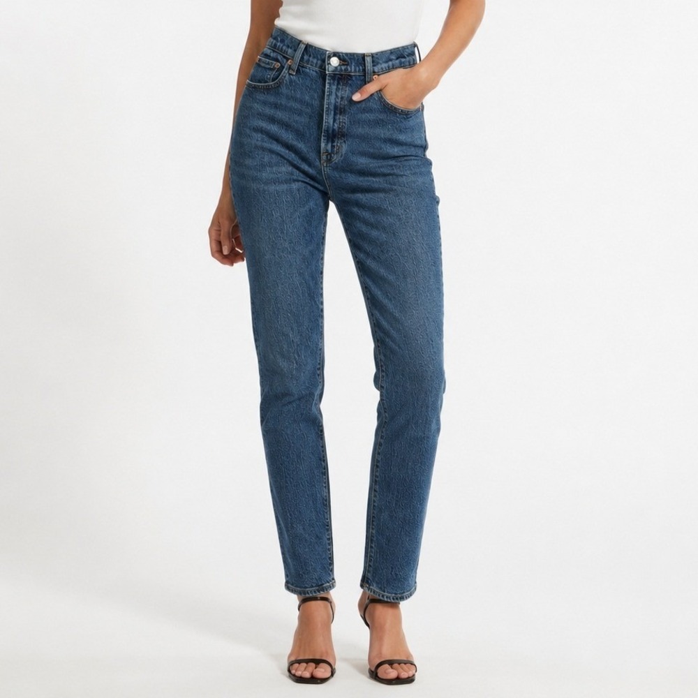 Pistola Bri High Rise‎ Straight Leg Jeans Victory Blue Denim Size 29 NWT